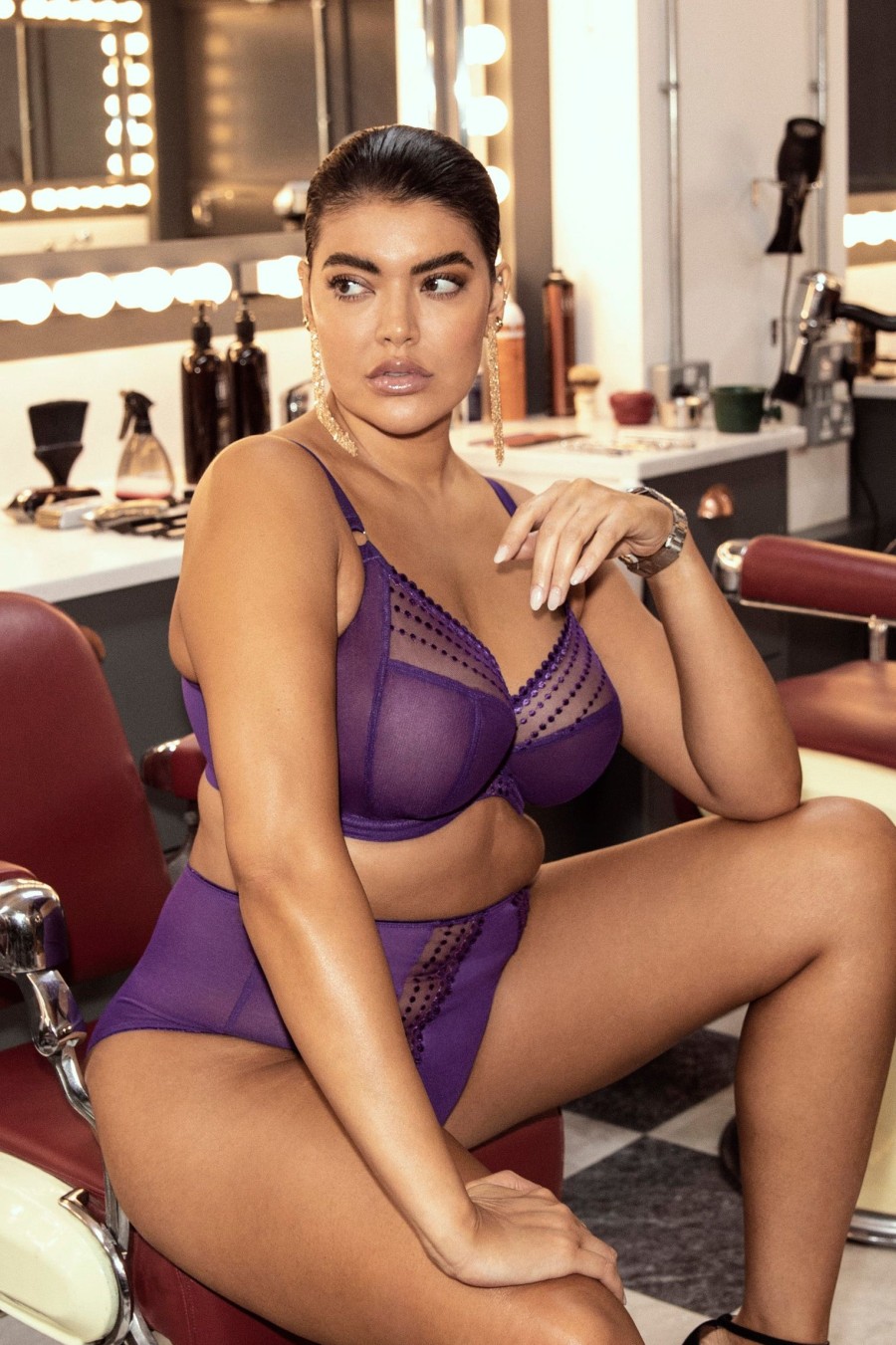 Lingerie & Intimates Sheer-essentials Plus Size | Elomi Matilda Plunge Bra - Iris