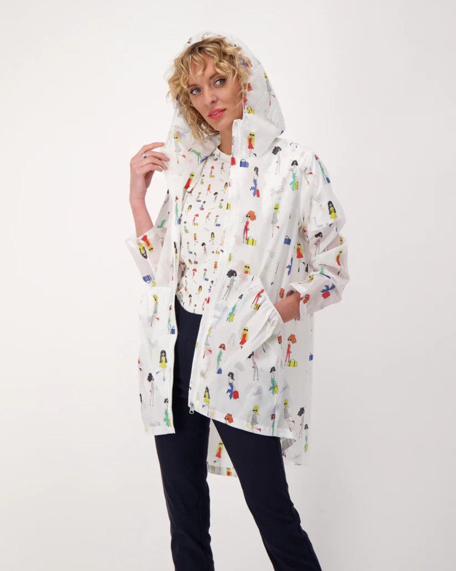 Clothing Sheer-essentials Rain Jackets | Groovy Girls Parka Jacket, Water Repellent