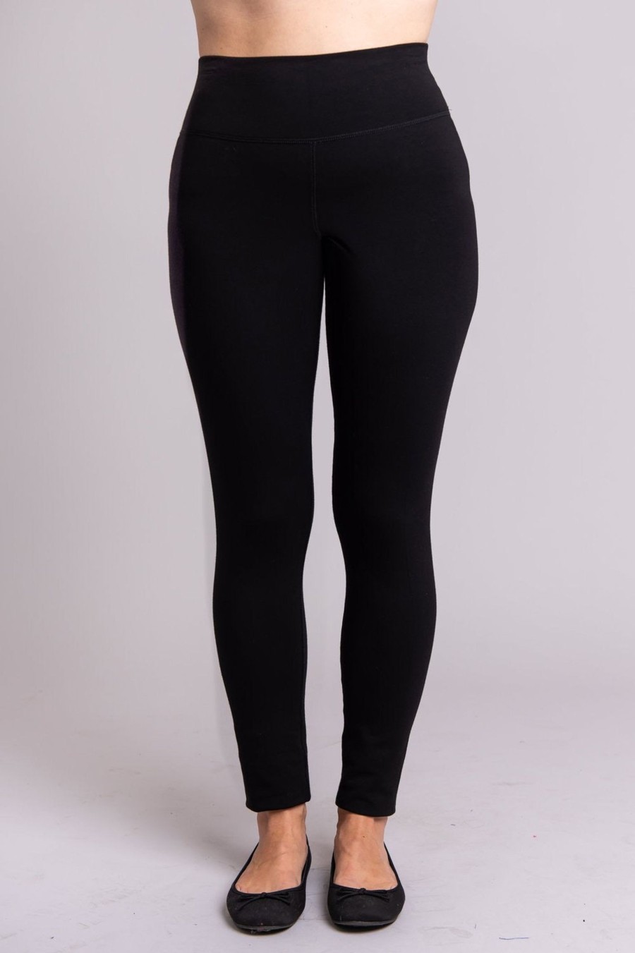 Clothing Sheer-essentials Leggings | Dixie Bamboo Fleece Legging - Black