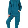 Clothing Sheer-essentials Plus Size | French Terry Hoodie And Jogger Pant Set