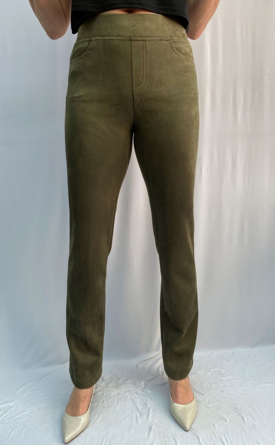 Clothing Sheer-essentials Pants | Suede Western Style Pants