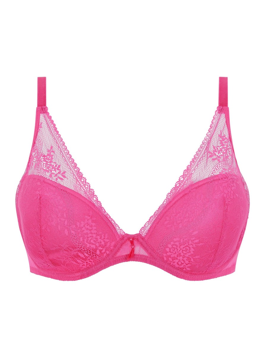 Lingerie & Intimates Sheer-essentials Underwire | Maddie Plunge T-Shirt Bra - Pitaya Pink