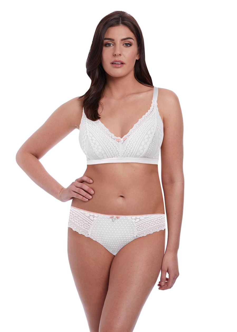 Lingerie & Intimates Sheer-essentials Bralettes | Daisy Lace Bralette - White