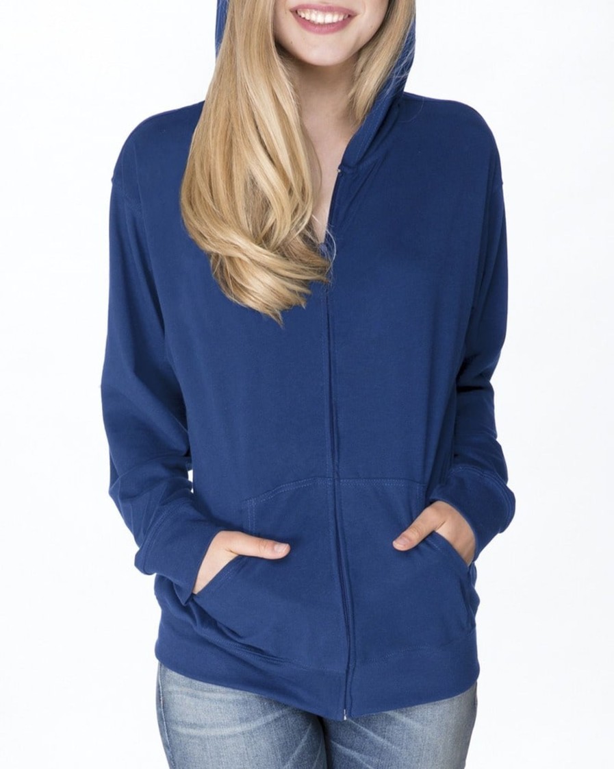 Clothing Sheer-essentials Plus Size | Sueded Full-Zip Hoody