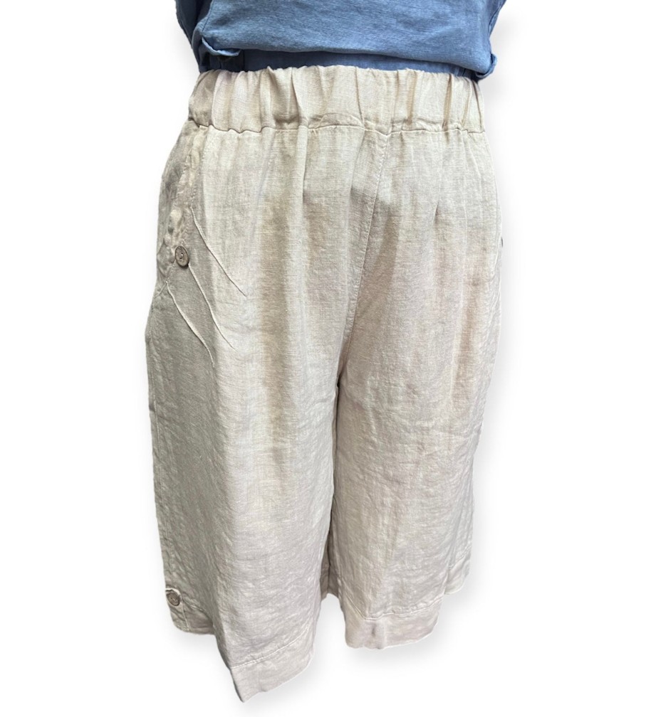 Clothing Sheer-essentials Shorts | Papa Linen Bermuda Shorts