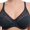 Lingerie & Intimates Sheer-essentials Underwire | Chantelle Norah Molded Underwire Bra - Sailing Blue - Size F 40