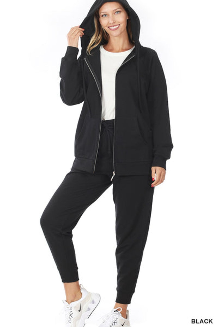 Clothing Sheer-essentials Hoodies | French Terry Hoodie And Jogger Pant Set