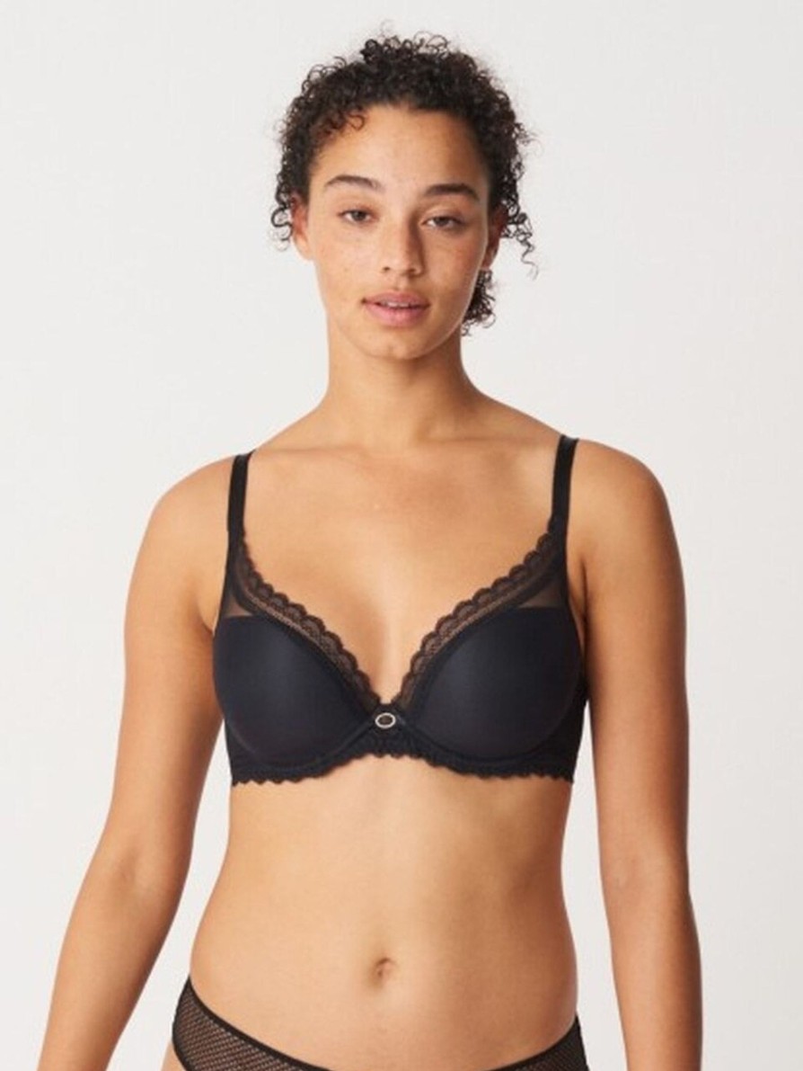 Lingerie & Intimates Sheer-essentials Plunge | Allure Plunge T-Shirt Bra - Black