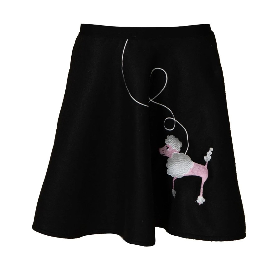 Clothing Sheer-essentials Plus Size | Felt Poodle Skirt With Applique Poodle