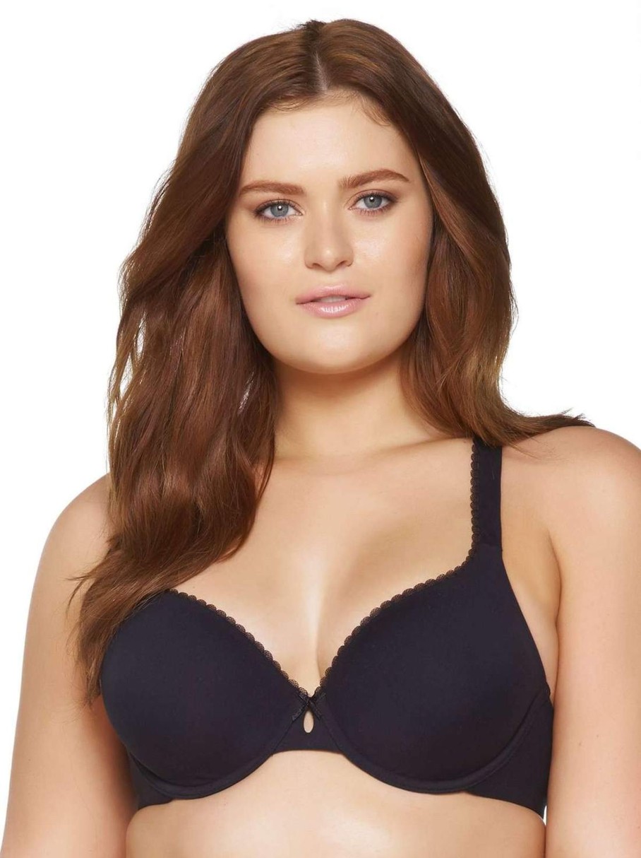 Lingerie & Intimates Sheer-essentials Underwire | Paramour Sensational Underwire T-Shirt Bra - Black - Size D 38