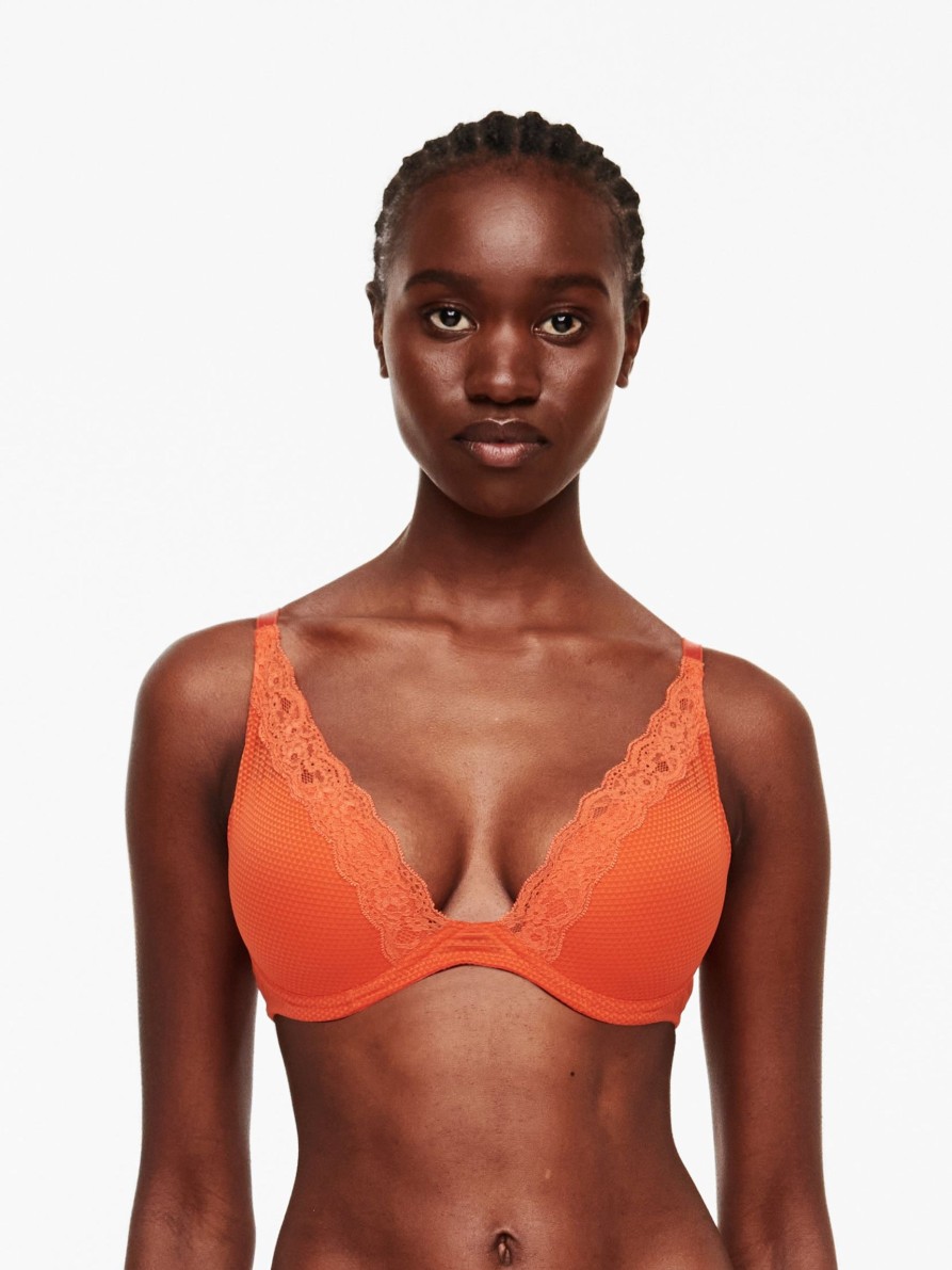 Lingerie & Intimates Sheer-essentials Plunge | Passionata Brooklyn Plunge - Sunrise