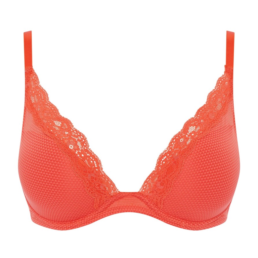 Lingerie & Intimates Sheer-essentials Plunge | Passionata Brooklyn Plunge - Sunrise