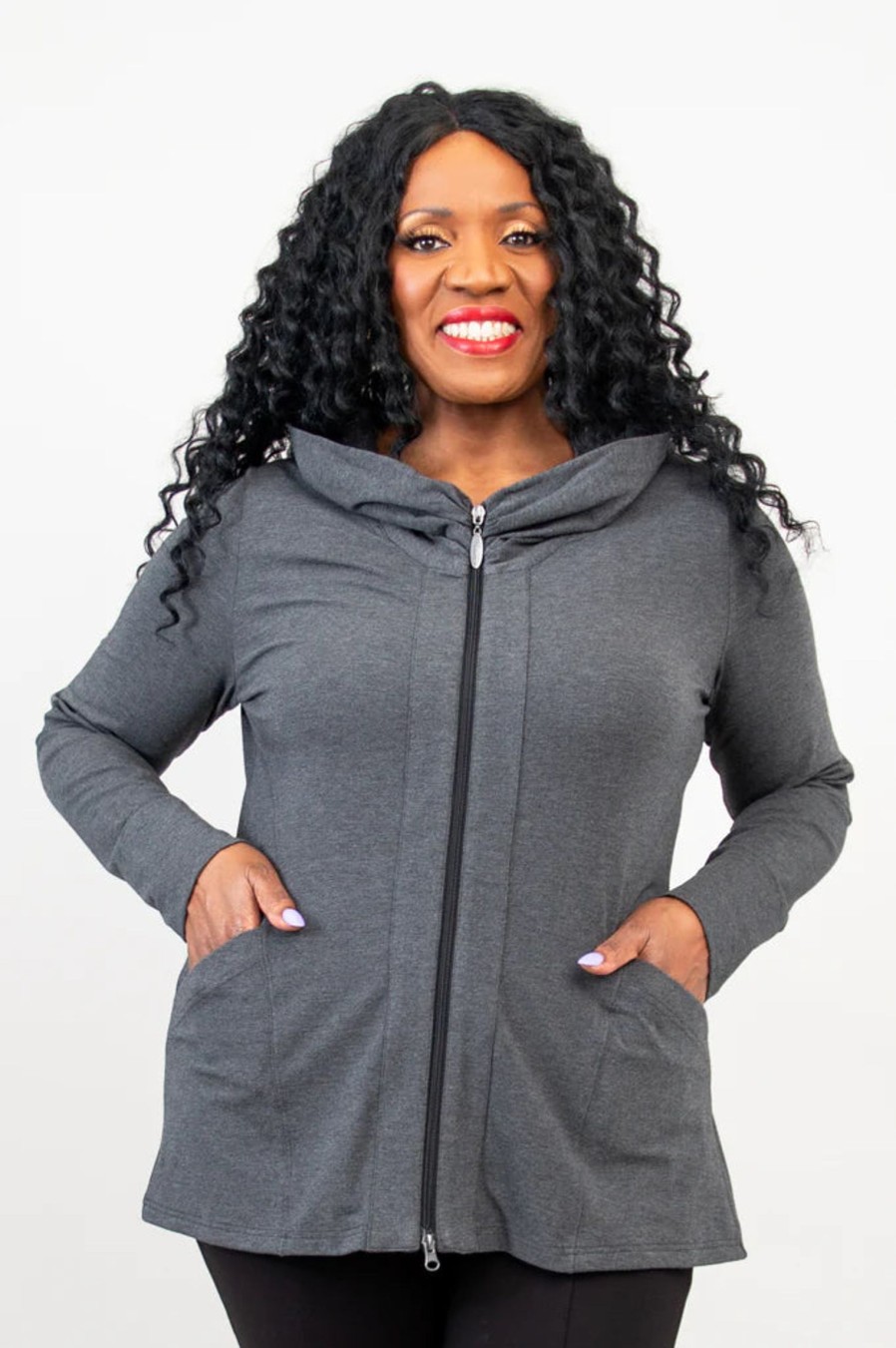 Clothing Sheer-essentials Plus Size | Seymour Bamboo & Cotton Jacket