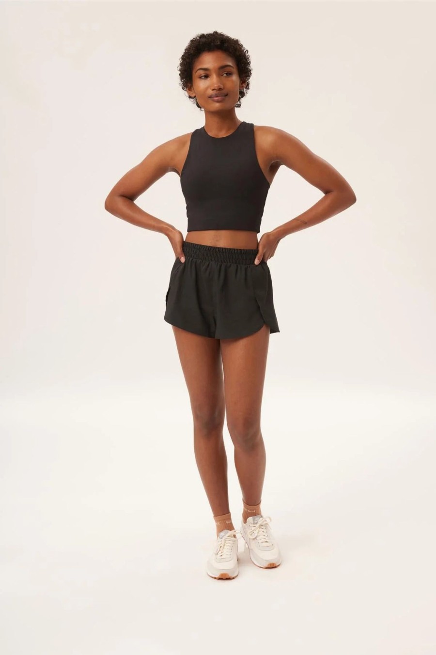 Clothing Sheer-essentials Active Wear | Girlfriend Collective Black Trail Short