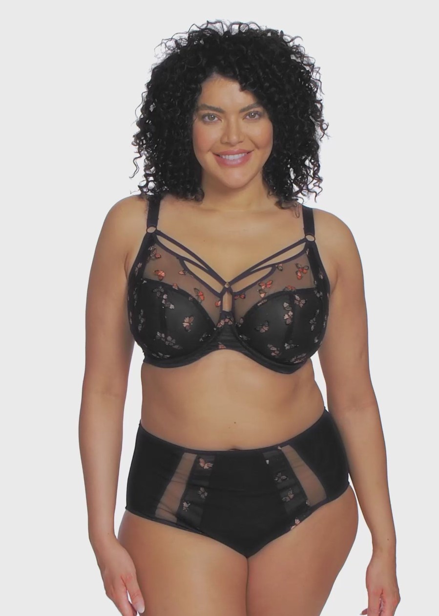 Lingerie & Intimates Sheer-essentials Underwire | Sachi Underwire Plunge Bra - Butterfly