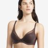 Lingerie & Intimates Sheer-essentials Plunge | Festivite Lace Plunge Bra - Ice Brown -Size A 32