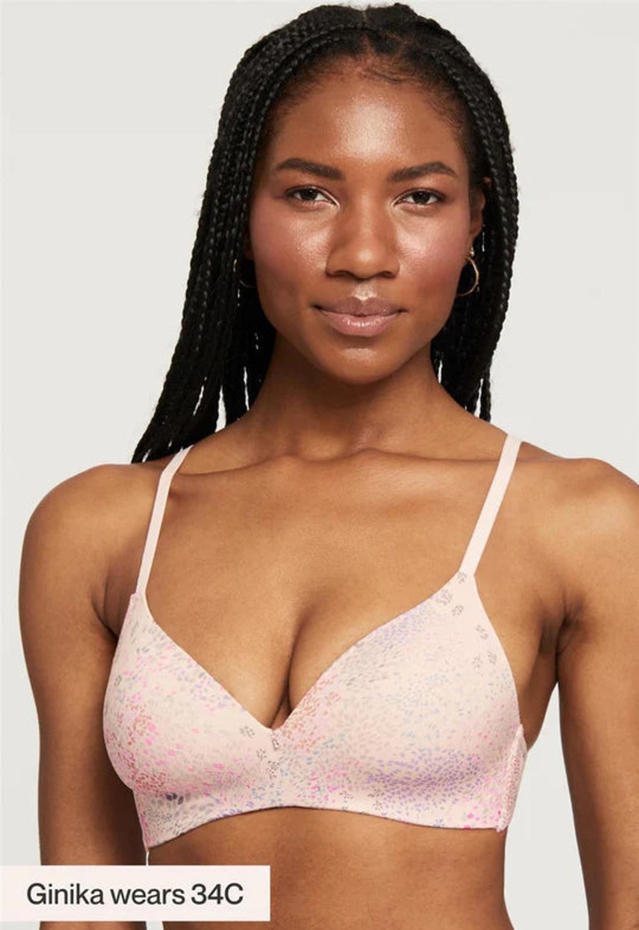 Lingerie & Intimates Sheer-essentials Racer Back | Montelle Wire Free Bra - Flower Field