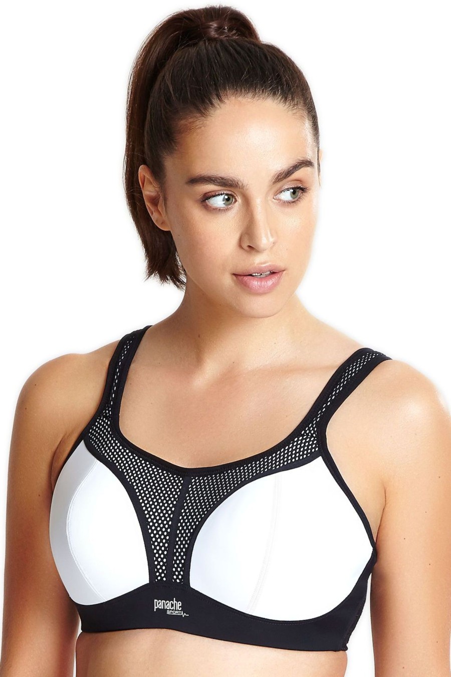 Lingerie & Intimates Sheer-essentials Sports Bra | Wire Free Sports Bra - White / Black