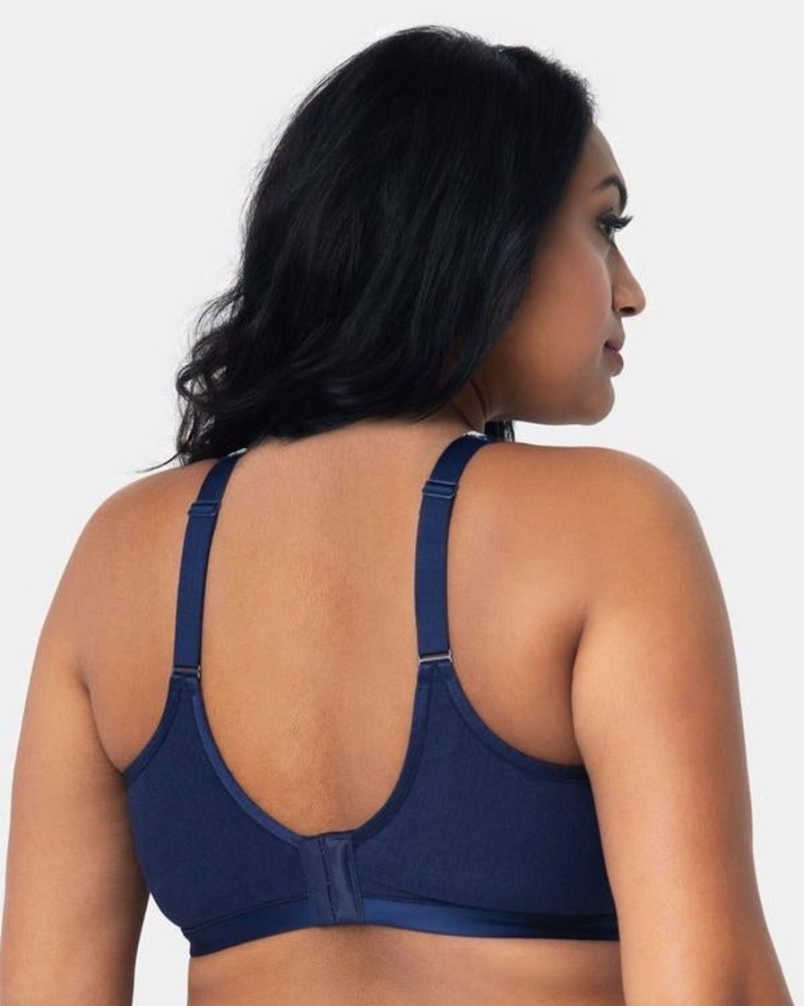 Lingerie & Intimates Sheer-essentials Plus Size | Cotton Luxe Wire Free - Navy