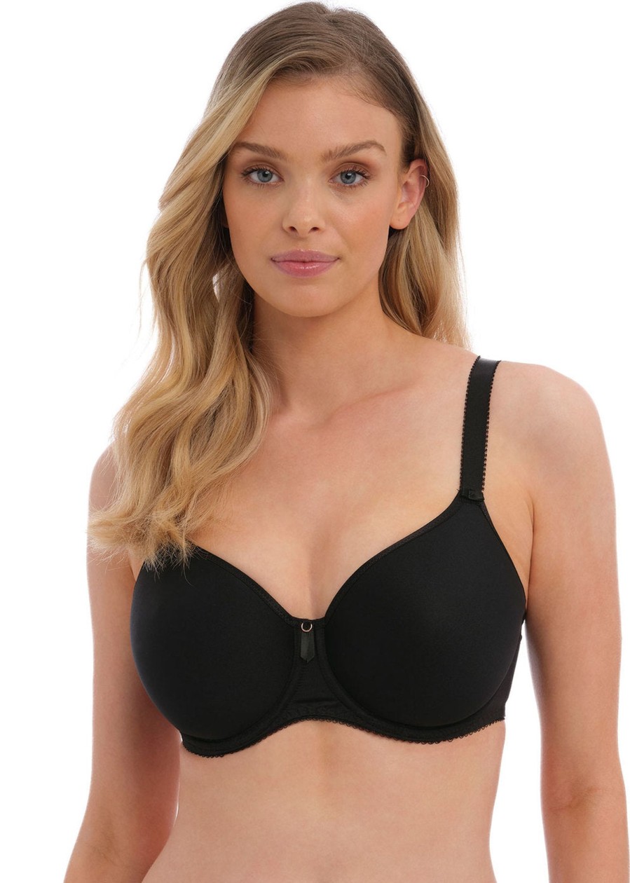 Lingerie & Intimates Sheer-essentials T-Shirt Bras | Rebecca Essentials Spacer Moulded Bra - Black