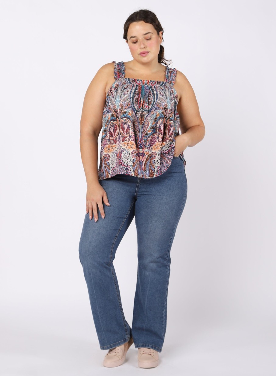 Clothing Sheer-essentials Plus Size | Dex High Rise Relaxed Boot Cut Jeans