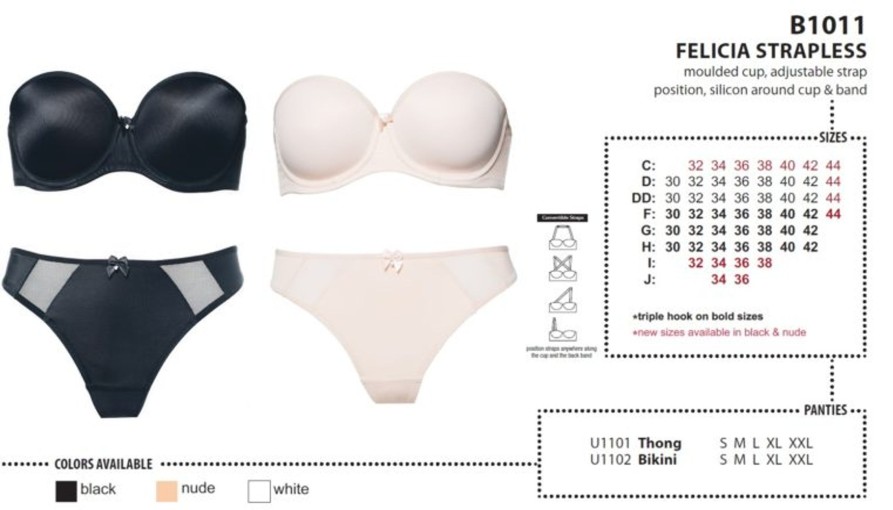 Lingerie & Intimates Sheer-essentials Underwire | Felicia Strapless - Nude