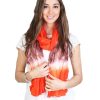 Accessories Sheer-essentials Gloves & Scarfs | Tie Dye Two Tone Chiffon Scarf