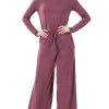 Clothing Sheer-essentials Plus Size | Long Sleeve Jumpsuit