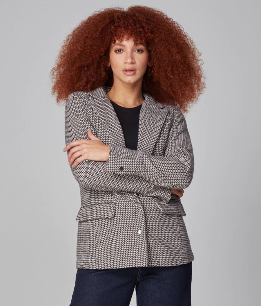 Clothing Sheer-essentials Plus Size | Monaco Tweed Blazer