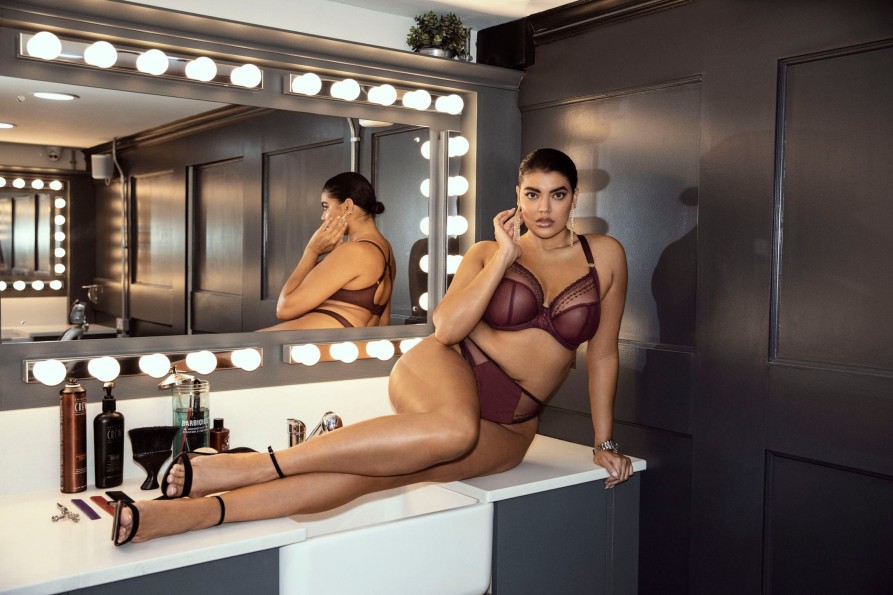 Lingerie & Intimates Sheer-essentials Racer Back | Elomi Matilda Plunge Bra - Wine Diamond