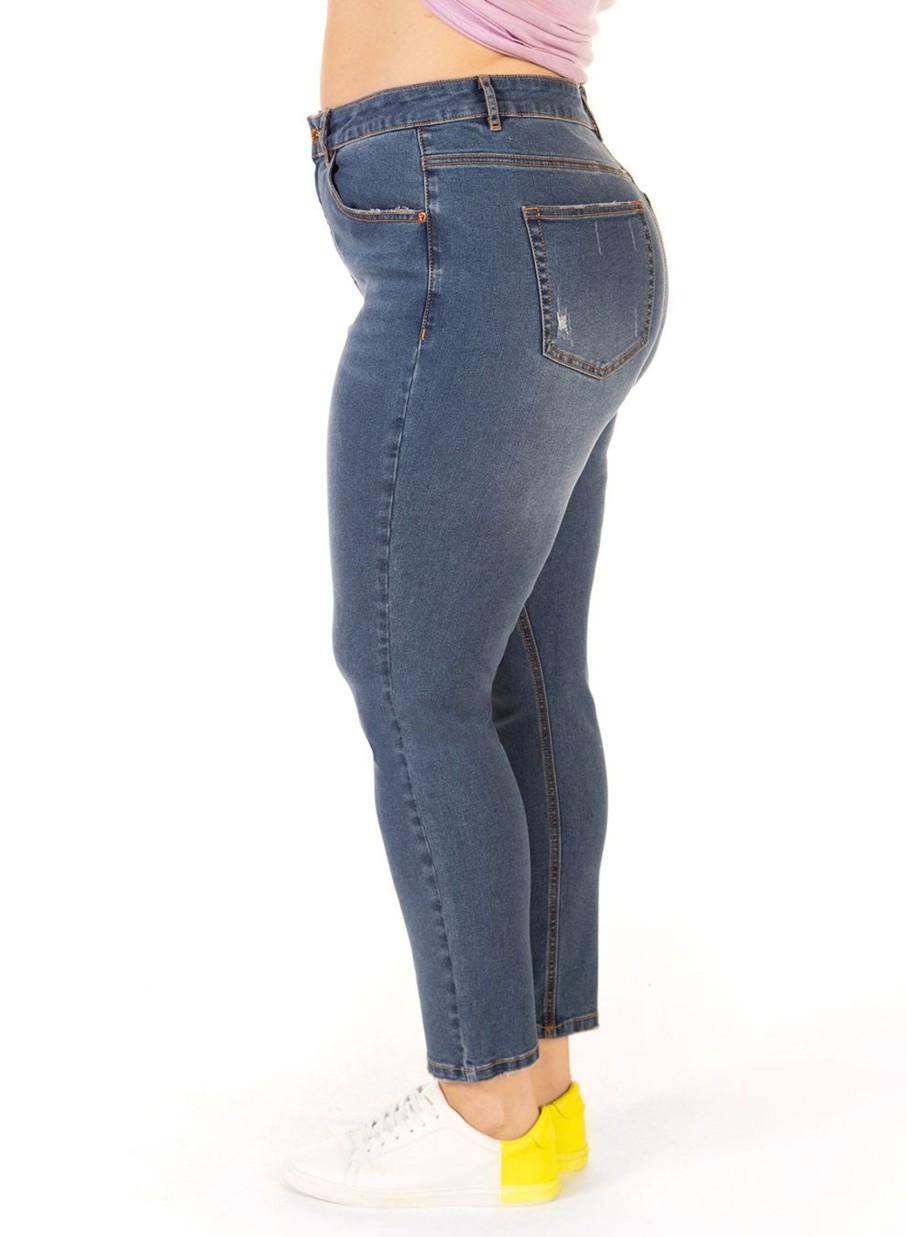 Clothing Sheer-essentials Jeans | Final Sale Dex Destructed Mom Jeans