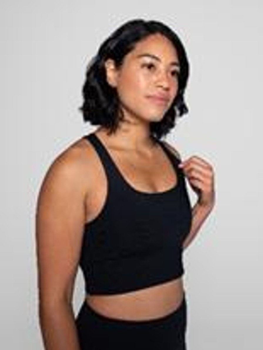 Lingerie & Intimates Sheer-essentials Sports Bra | Girlfriend Collective Paloma Bra - Black