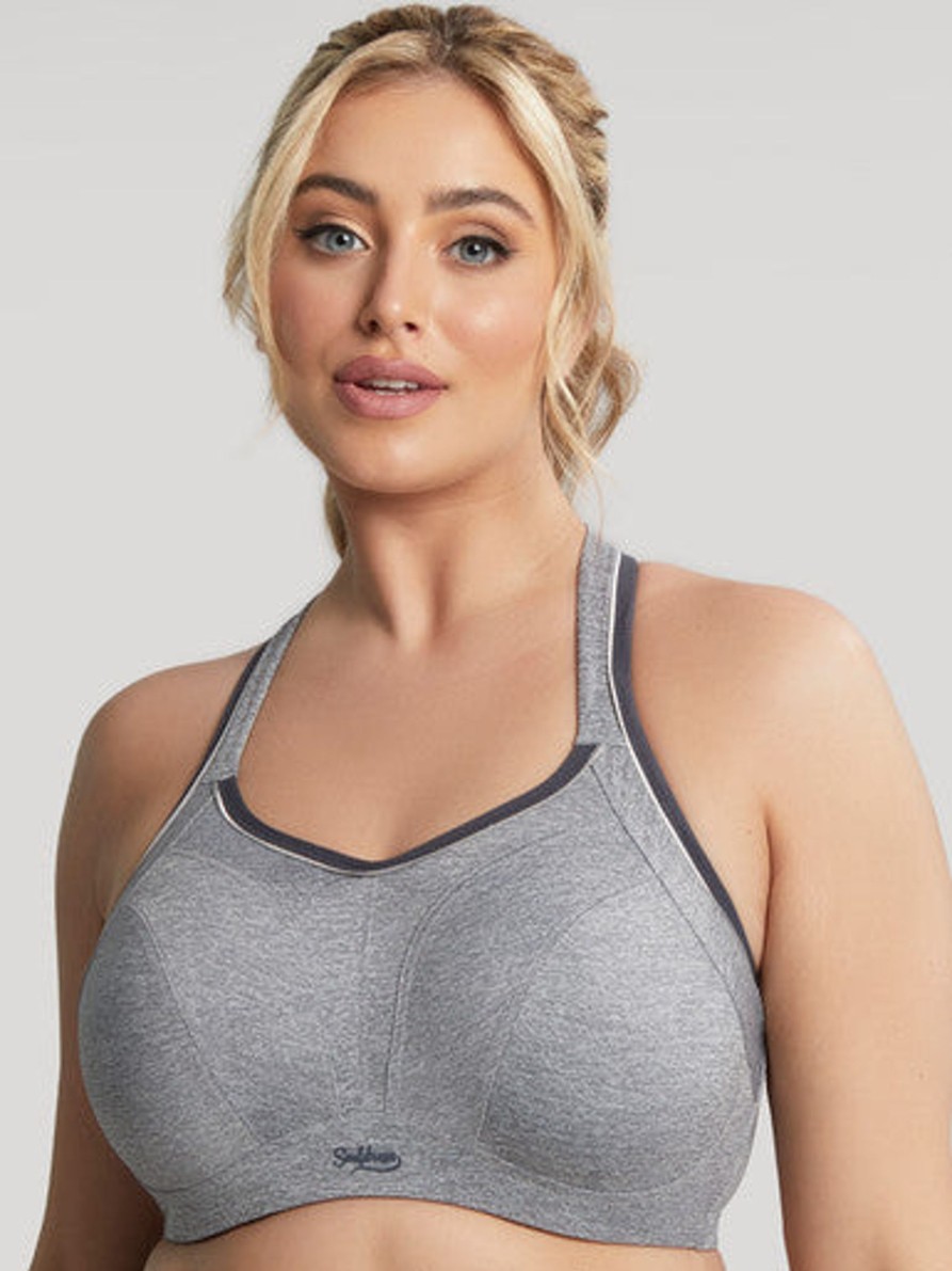 Lingerie & Intimates Sheer-essentials Underwire | Non-Padded Active Sports Bra - Charcoal Marl