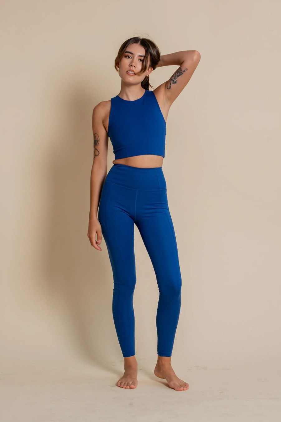 Clothing Sheer-essentials Leggings | Girlfriend Collective Compressive High-Rise Legging- Sodalite