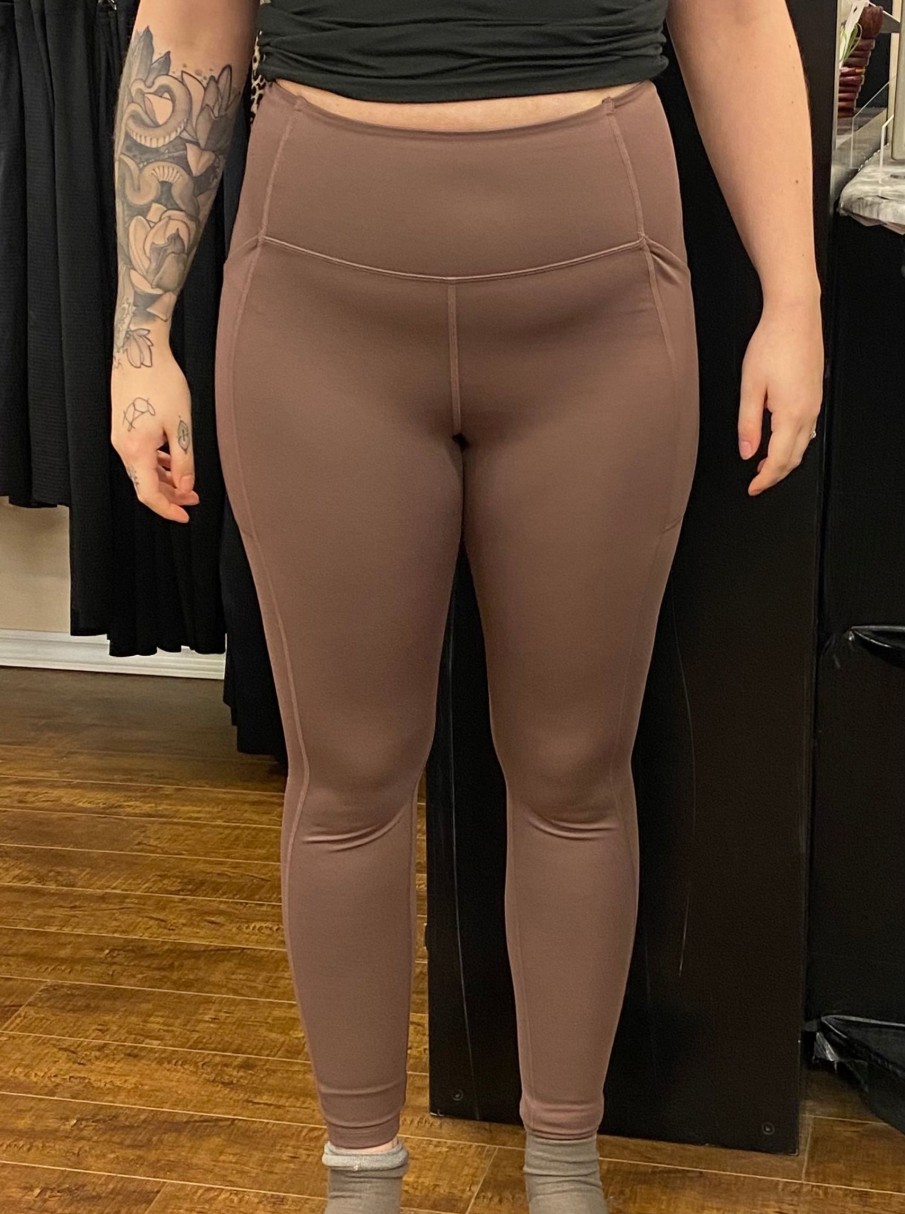 Clothing Sheer-essentials Leggings | Girlfriend Collective High-Rise Pocket Legging - Storm