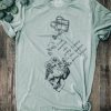 Clothing Sheer-essentials Plus Size | Darkest Parts Of You Sage Graphic Tee