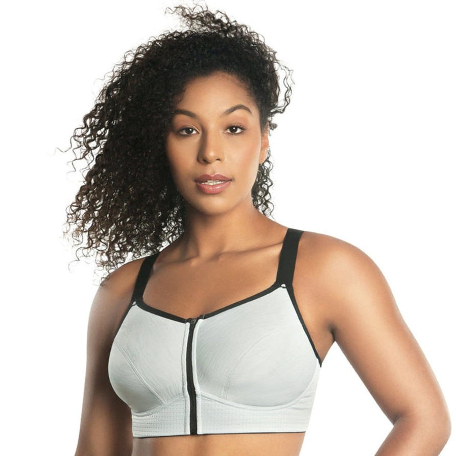 Lingerie & Intimates Sheer-essentials Front Closure | Wave Wire Free Zip Front Sports Bra