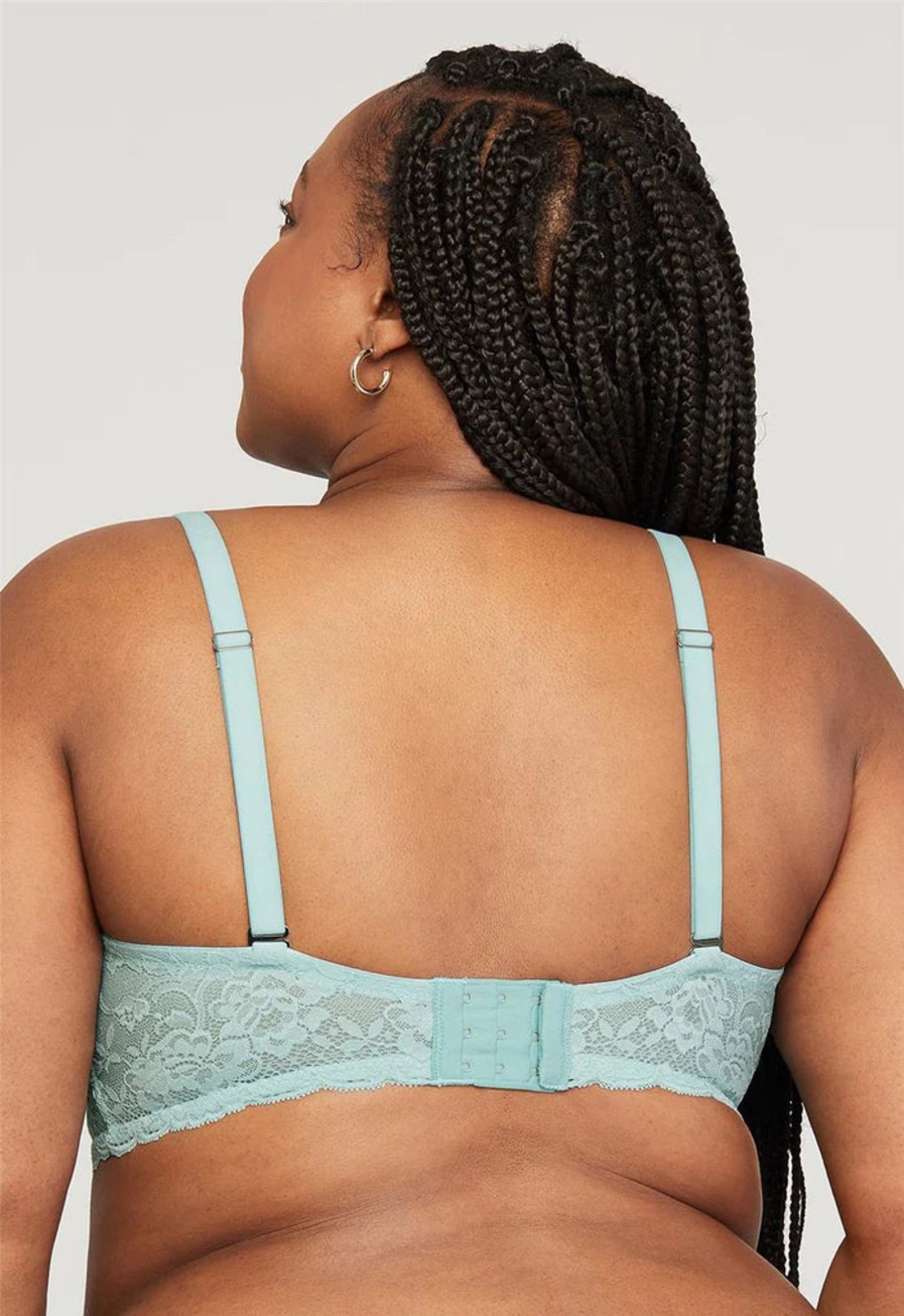 Lingerie & Intimates Sheer-essentials Racer Back | Montelle Cup Sized Bralette - Skylight