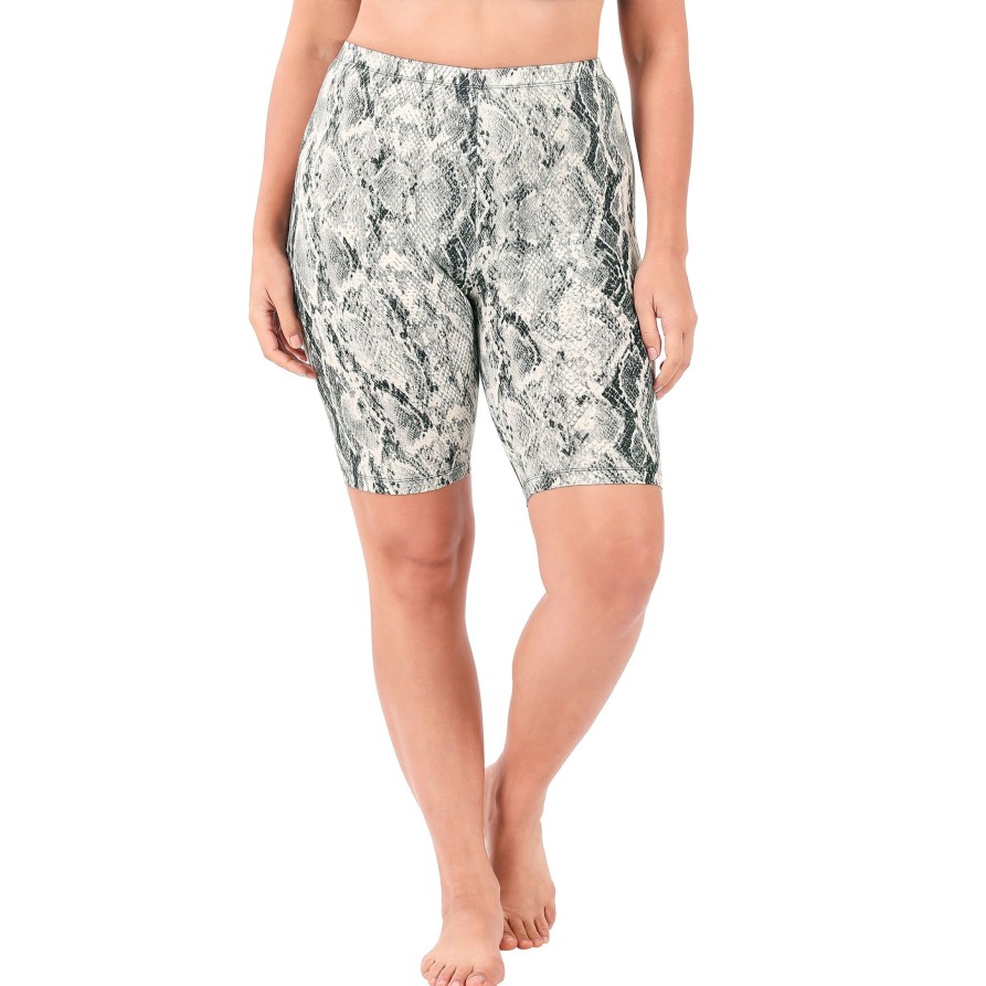 Clothing Sheer-essentials Shorts | Snakeskin Brushed Microfibre Bike Shorts