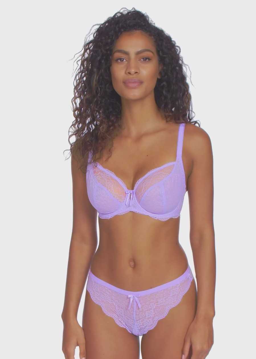 Lingerie & Intimates Sheer-essentials Plunge | Freya Fancies Plunge Bra - Purple Rose