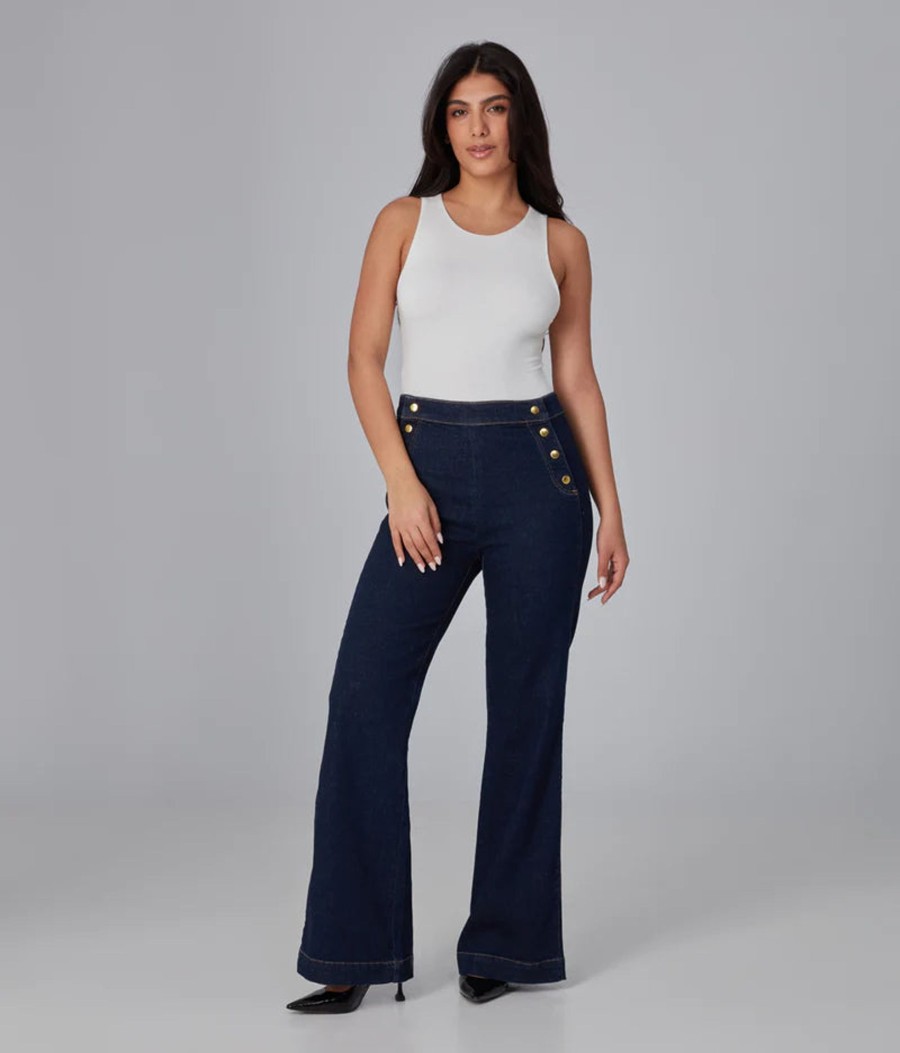 Clothing Sheer-essentials Plus Size | Stevie High Rise Flare Jeans - Size 10