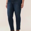 Clothing Sheer-essentials Plus Size | Absolution® Indigo Booty Lift Plus Straight Leg Jeans