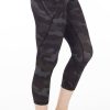 Clothing Sheer-essentials Leggings | Capri Length Camouflage Yoga Pant