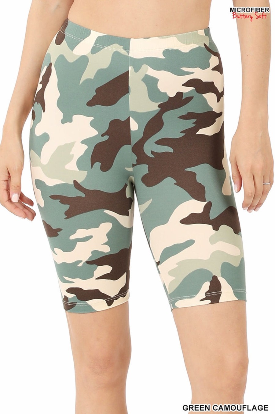 Clothing Sheer-essentials Shorts | Microfibre Camo Bike Shorts