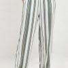 Clothing Sheer-essentials Pants | Landon Linen & Bamboo Pant - Khaki Stripes - Size Medium