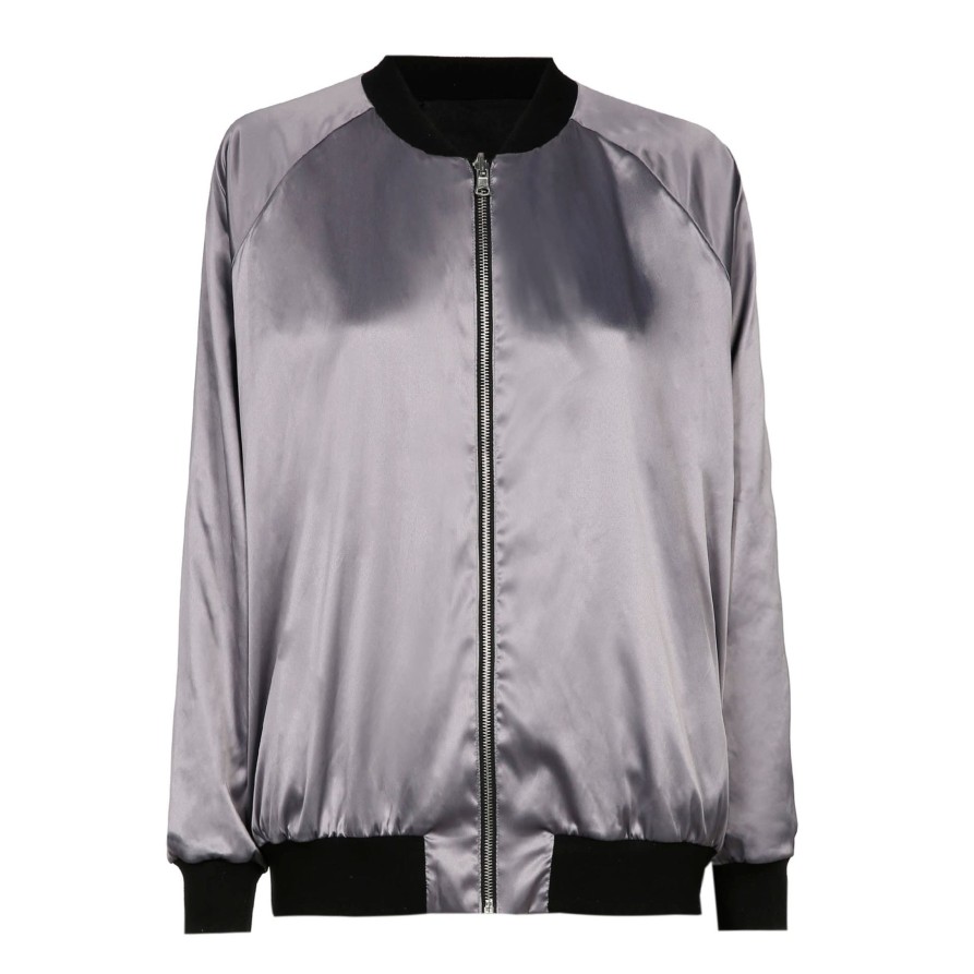 Clothing Sheer-essentials Bomber Jackets | Myla Dalbesio Bomber Jacket - Size 2 X