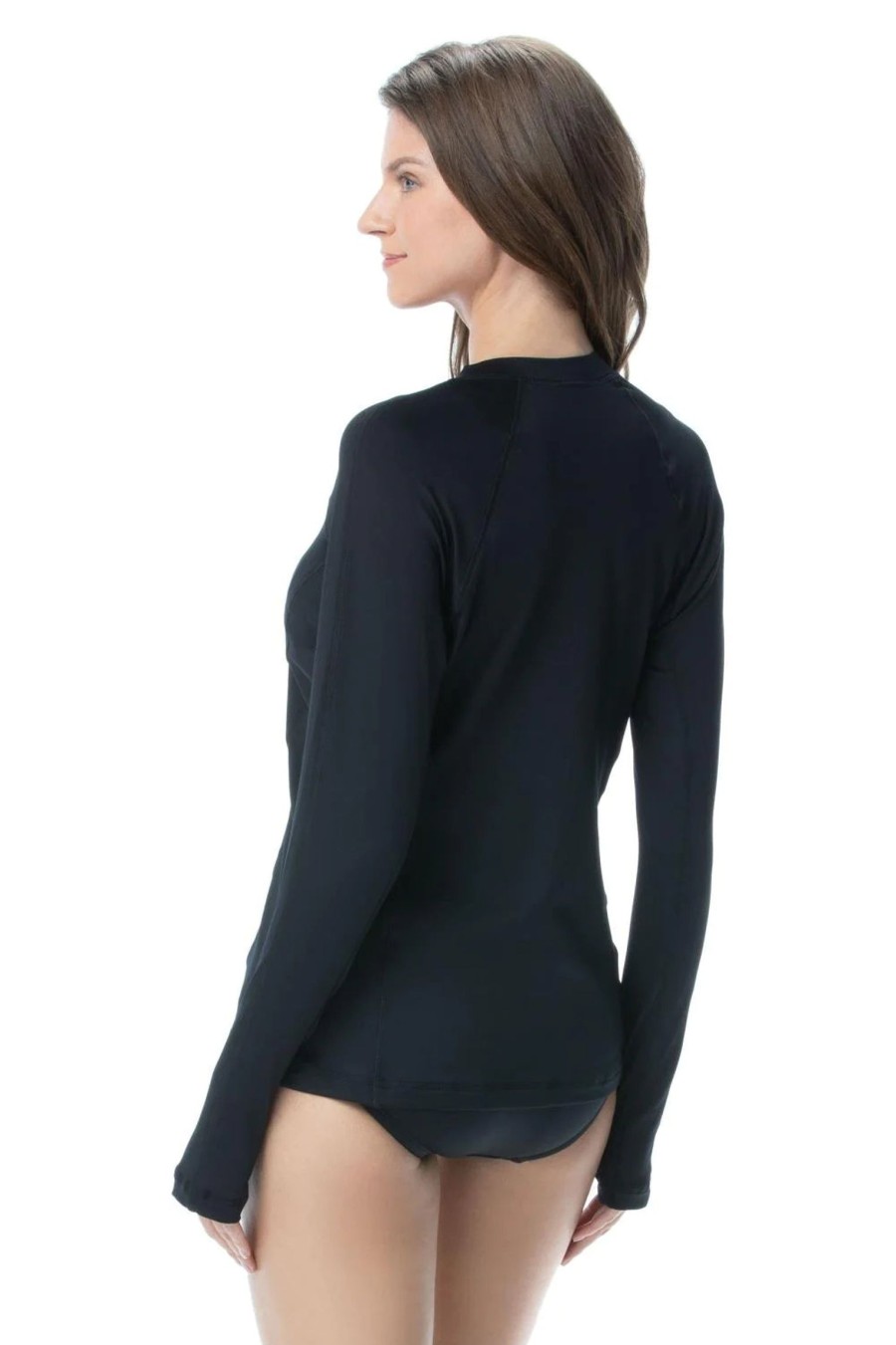 Clothing Sheer-essentials Active Wear | Long Sleeve Swim Shirt