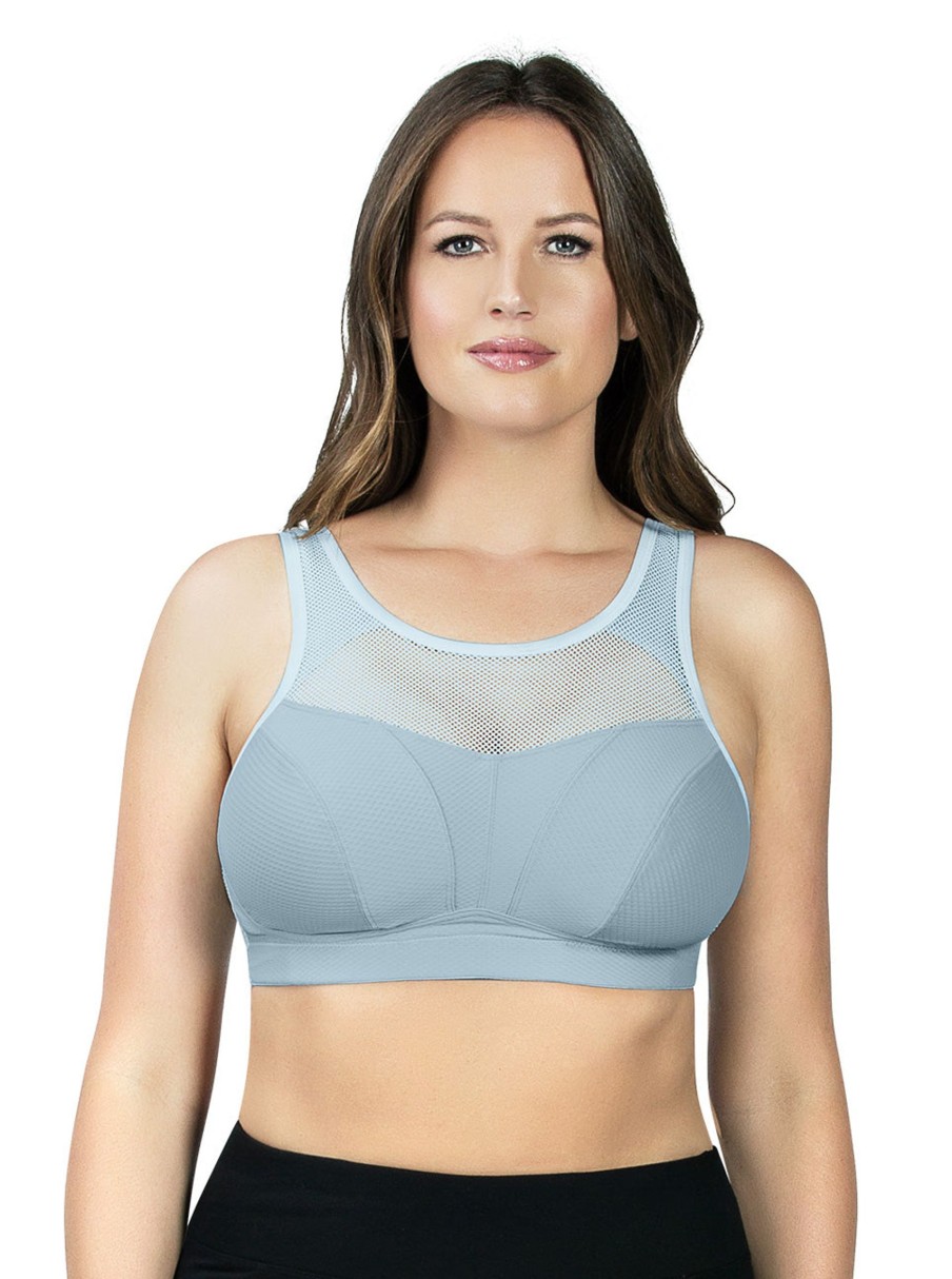 Lingerie & Intimates Sheer-essentials Sports Bra | Breeze Wireless Sports Bra - Granite Blue