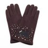 Accessories Sheer-essentials Gloves & Scarfs | Cat Print Touch Screen Glove W/ Rhinestone & Pearls