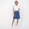 Clothing Sheer-essentials Jeans | Blue Hearts Denim Short Skirt